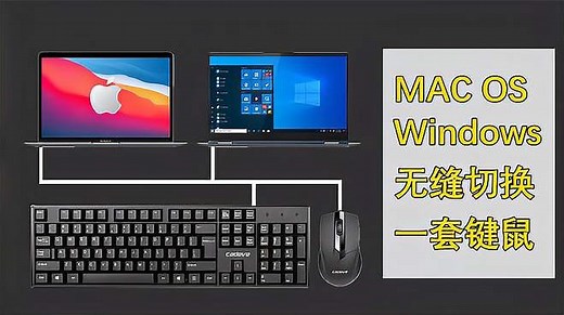 一个鼠标同时控制Mac OS和Windows，跨屏传输无缝衔接