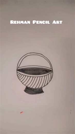 Unique Basket Sketch | Easy Drawing Tutorial#drawing#art #drawing4kids