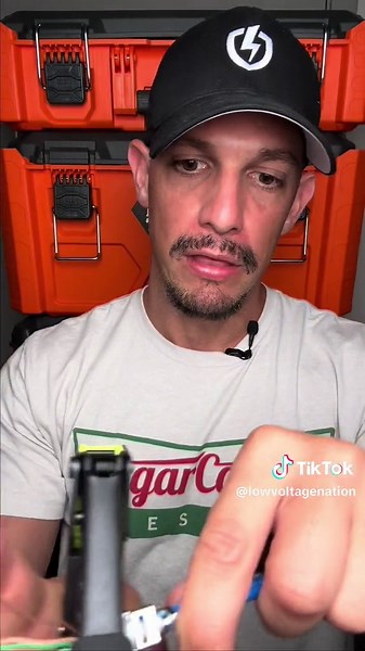 demonstrating the trueCrimp with STP CAT6A and RJ45 passthrough #lowvoltage