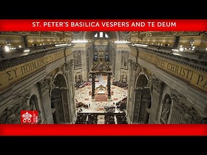 December 31 2021 Vespers and Te Deum Pope Francis