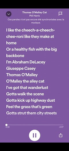 Im sorry i didn’t find synchronized lyrics | Thomas O’Malley Cat from the aristocats - #thearistocats #disney #disneysongs #fyp #spotify #speedupsongs #thomasomalley