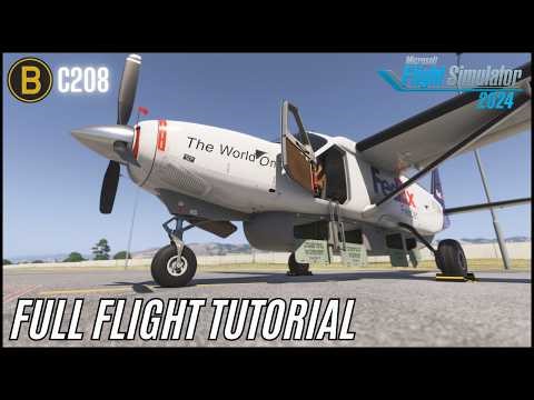 Black Square Caravan Professional Full Flight Tutorial | KSBP - KONT | MSFS 2024 | SayIntentions AI