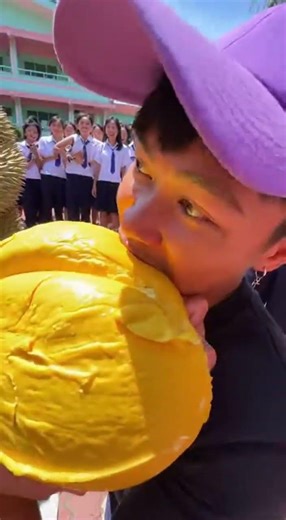 World's Largest Durian? 🍈 Giant Fruit Feast! #Durian #GiantFood #ExoticFruit #Foodie
