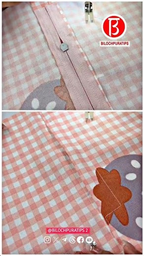 A Simple Way to Add a Zipper to a Throw Pillow Sewing Tutorial #sewing #bilochpuratips2 #sewinghacks