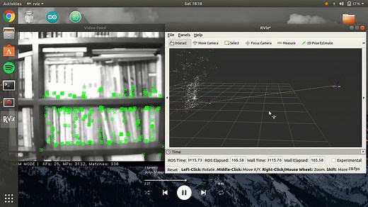 Implementing ORB-SLAM on Ubuntu 18.04 & ROS Melodic