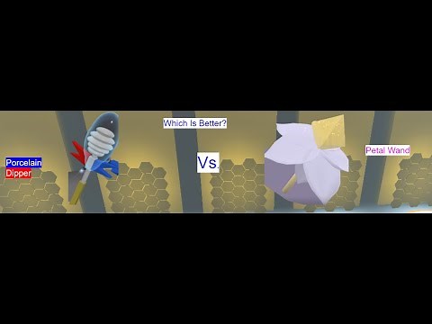 Porcelain Dipper Vs. Petal Wand | Which Is More Cost Efficient? (Bee Swarm Simulator)