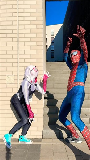 Spider-Man Got Scared? Mission complete😅 #shorts