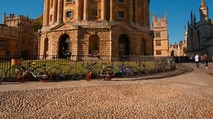 Oxford Circa 2018 Low Angle Shot Radcliffe Camera Reading Room