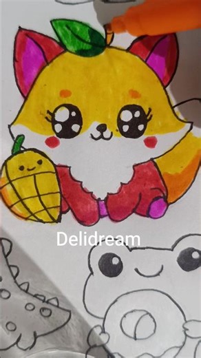 delidream fox drawing 😍