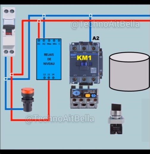 Relais de niveau Relais thermique Contacteur Tableau de commande pompe électricité maison