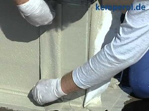 Sealing an HVAC unit with KEMPEROL