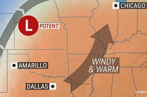 Warmth to set stage for spring weather dangers in central US