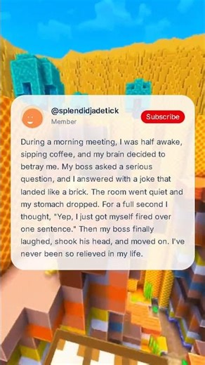 I made a dumb joke in a meeting and my boss went silent