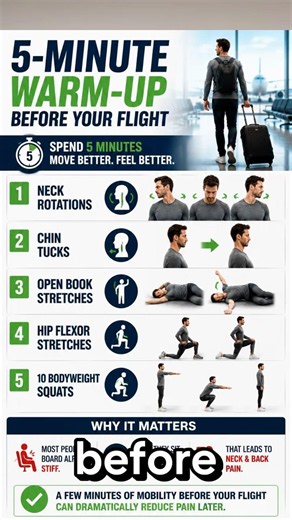 Do THIS For 5 Mins Before You Fly