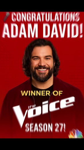 Adam David Wins NBC's The Voice Season 27!