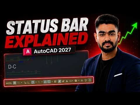 AutoCAD Begginer Course | Status Bar Explained AutoCAD for beginners
