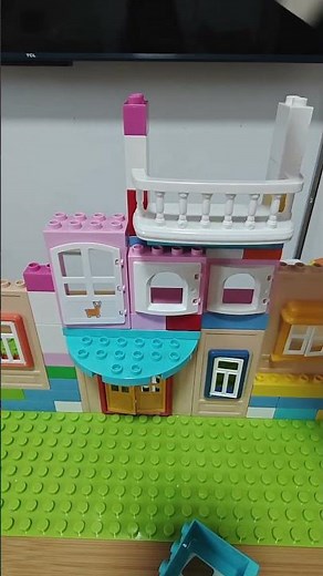 Tutorial on building a small house with large building blocks, super slow and simple #blockbuilding