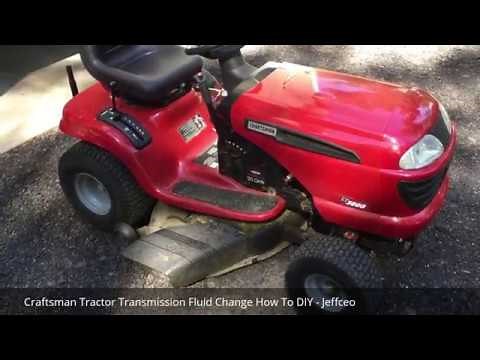 Craftsman Tractor Transmission Fluid Change How To DIY