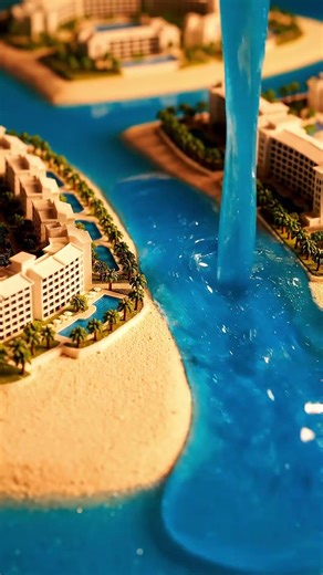 I put Dubai inside my Kitchen Table! 🤯 #shorts #dubai