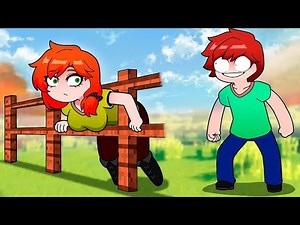 OMG! Steve Im Stuck! YOU MUST HELP ME! Alex and Steve LIFE Minecraft Animation