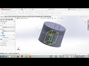Engine Piston Head Design with SolidWorks 2016