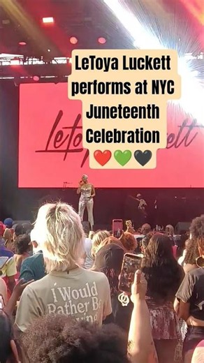 LeToya Luckett sings "She Don't" at Juneteenth Celebration in Central Park, NYC 🗽