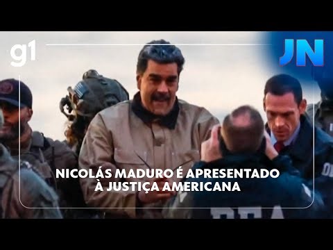 Nicolás Maduro é apresentado à justiça americana