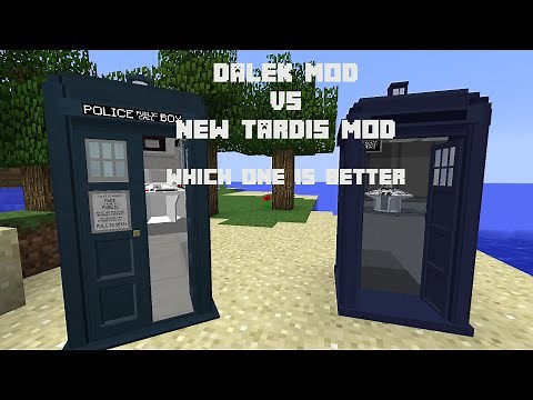 Minecraft | Dalek Mod | New TARDIS Mod | Comparison!