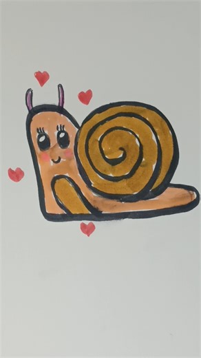 Easy Snail drawing #easydrawing #snaildrawing #art #animaldrawing #shorts #viralshorts #trending