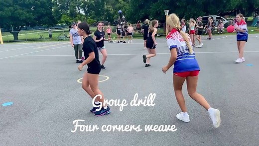 TRAINING TRYOUT 📋 Group drill Four corner weave 💁🏼‍♀️ This is a great drill to use in your ball/footwork section of your training structure ✅ Coach points 📝 💥Players must run on to ball 💥Passers must place ball into front space 💥Players must work together #netball #netballgirls #netballsession #netballdrill #netballfamily #netballtraining #netballqueensland #netballaustralia #sport #sports #play #learn #learning #athlete #speed #agilitytraining #agility #development #girls #fitness #footw