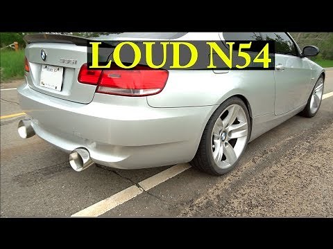 BMW N54 335i StraightPipe Exhaust Sounds, Startup, and Running