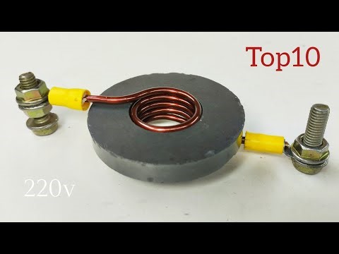 Amazing Top 10 Electric Magnet Generator 220volt at Home with Coper wire Using Magnet