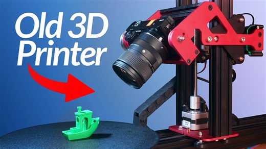 我将我的旧3D打印机改造成了机器人相机支架 | I turned my old 3D Printer into a Robotic Camera Rig