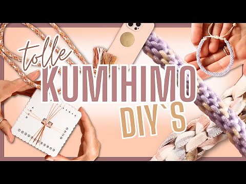 KUMIHIMO instructions – 🧵Bracelet braiding, DIY cell phone chain & Co.😍