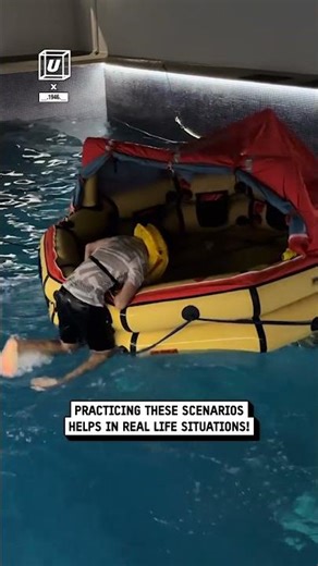 Shocking water survival drill 🚨🫣🌊 🎥: TikTok / __.1946.__