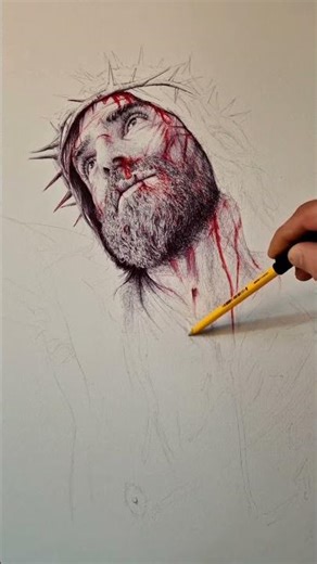 PAINTING PROCESS.(ballpoint pen on paper)Music: ‪@davitjishkariani23‬ #ilokunst #writing #art