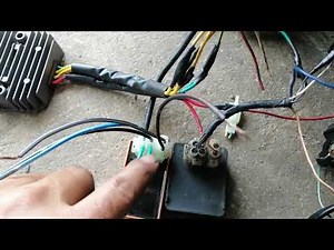 Connecting a DC CDI box to an AC car to start and stop the engine with the key, Custom style.
