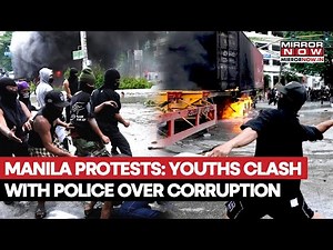 Manila: Youths And Police Square Off Near Presidential Palace As Corruption Protests Continue