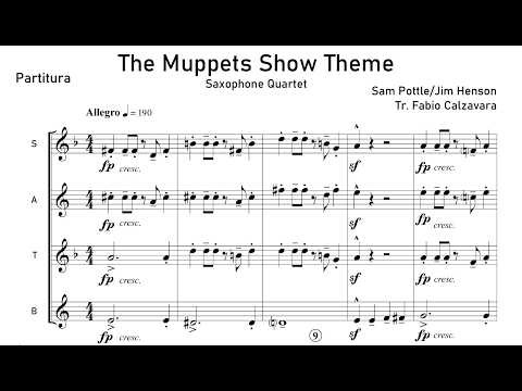 The Muppets Show Theme saxophone 4et