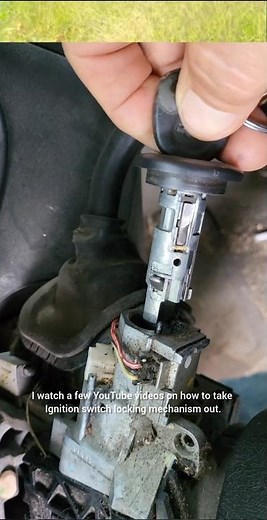 2003 chevy Silverado Ignition lock cylinder fix.😀😀