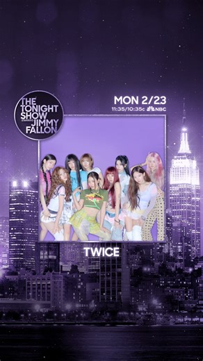 #TWICE returns to Studio 6B with a performance on February 23rd on #FallonTonight 🩷 #TWICEonFallon | The Tonight Show Starring Jimmy Fallon