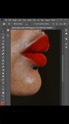 Change the Lipstick Colour in Photoshop #photoshop #shorts