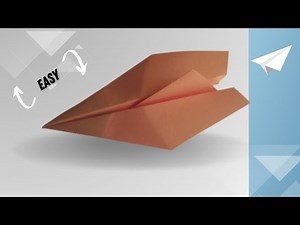 How to fold a paper airplane to fly forever and not fall all day