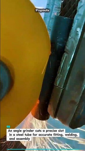 Steel Tube Slot Cutting! #Metalworking #Fabrication #DIYTools