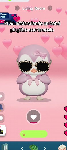 Crea y cuida un bebé pingüino con tu pareja