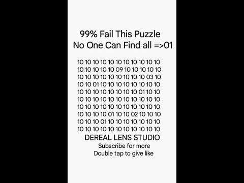 🔴 Find All 02 From 20 | Brain Puzzle Challenge | Dereal Lens Studio #viral #fypシ#quiz