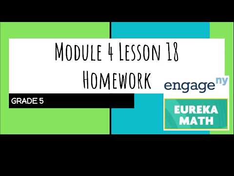 Engage NY // Eureka Math Grade 5 Module 4 Lesson 18 Homework