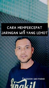 1.1M views · 8.9K reactions | Cara mempercepat jaringan wifi yang lemot #tutorial #tutorialandroid #tipsandroid #tips #trik #reels #wifi #jaringan #internet | Udo Parno | Facebook