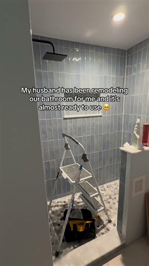 I love it! We’re at the finish line finally and then get to start bathroom # 2 😊 #bathroomremodel