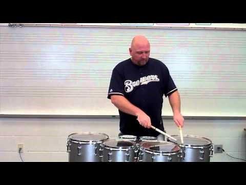 Triplet Diddle Tenor Around - How to Play Triplet Diddle on Quads